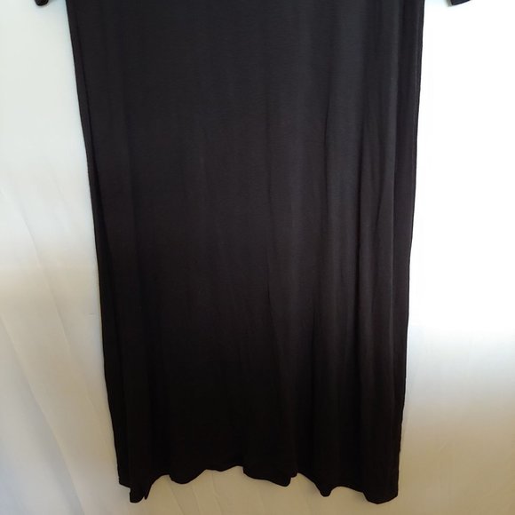 Wearever J.Jill long sleeve semi sheer maxi dress ultra high slits up sides MT - Picture 8 of 13